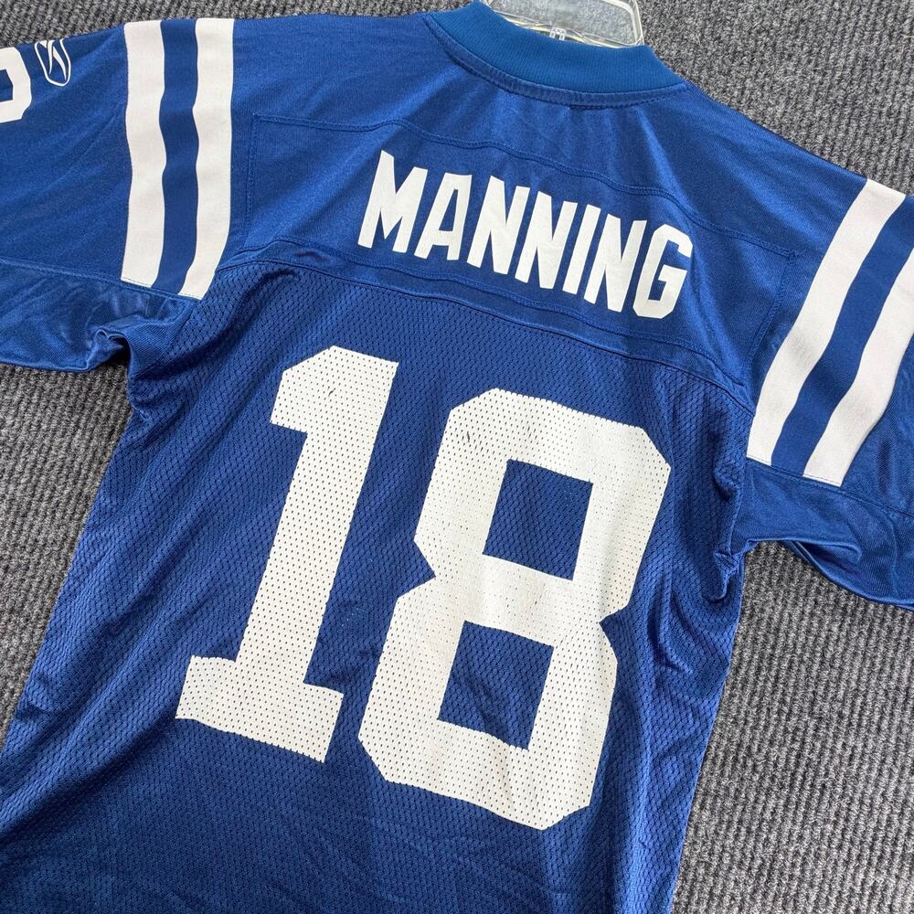 Reebok Peyton Manning #18 Indianapolis Colts NFL On Field Jersey Mens Small